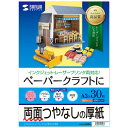 【5個セット】 サンワサプライ インクジェットプリンタ用紙 厚手 ASNJP-EM1NA3NX5|パソコン オフィス用品 インクジェットラベル