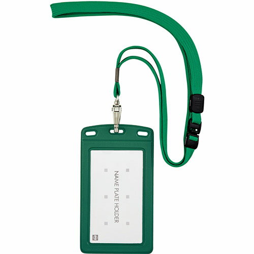 オープン工業 吊り下げ名札 レザー調 タテ名刺 1枚 緑 ASNOPEN-K-NL-20P-GN|雑貨・ホビー・インテリア ..