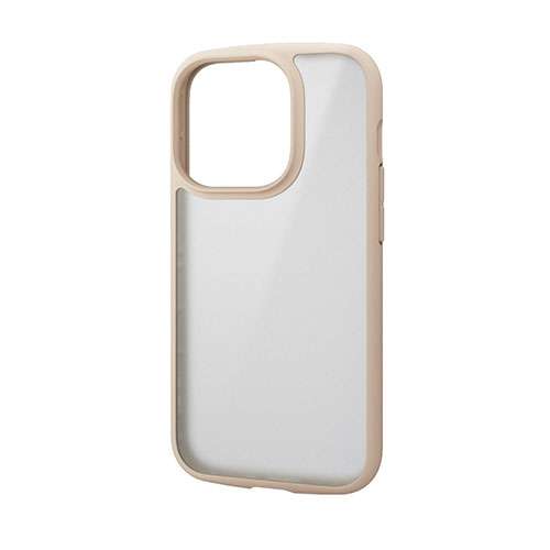 エレコム iPhone 14 Pro TOUGH SLIM LITE フレームカラー 背面ガラス シルキークリア ASNPM-A22CTSLFCGMI|スマートフォン・タブレット・携帯電話 iPhone iPhone14 Pro ケース