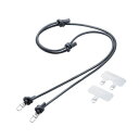エレコム ショルダーストラップ レザー丸紐6mm ブラック ASNP-STSDH2LR06BK|パソコン パソコン周辺機器 その他パソコン用品(2)