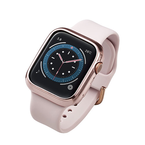 エレコム Apple Watch44mm用ソフトバンパー ASNAW-20MBPUPNG|スマートフォン・タブレット・携帯電話 iPhone その他アクセサリー