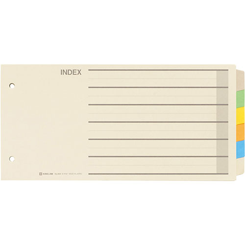 【5個セット】 KING JIM キングジム カラーインデックス ASNKJ-809X5|雑貨・文房具・インテリア 雑貨 ..