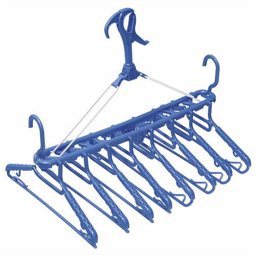 【5セット】 オーエ ML2 アーチ8連ハンガー ブルー ASN86805X5|雑貨・ホビー・インテリア 雑貨 整理用..