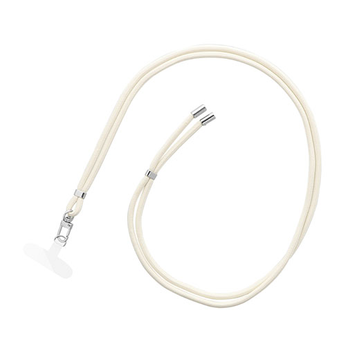LEPLUS NEXT スマートフォン(汎用) ショルダーストラップ SHOULTY MULTI STRAP ベーシックタイプ ミルクホワイト ASNLN-SS03WH|スマートフォン・タブレット・携帯電話 スマートフォン その他アクセサリー