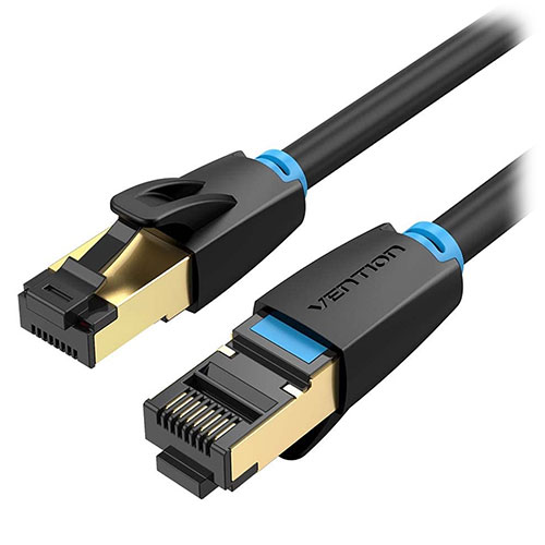 VENTION Cat.8 SSTP LANケーブル 2m Black ASNIK-8931|パソコン パソコン周辺機器 LANケーブル