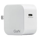 【10個セット】 Lazos 窒化ガリウム採用 GaN AC充電器 Type-C 1口 45W ホワイト ASNL-AC-G45WX10|スマートフォン・タブレ...