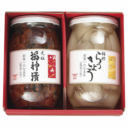 酒悦 紅白セット(福神漬・らっきょう) ASNC6207584|食品 食品