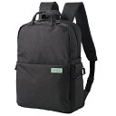 エレコム カメラバッグ リュック オフトコ off toco 2way 撥水加工 ワンタッチ開閉 14インチPC収納 ペットボトルバンド ブラック ASNDGB-S043BK|カメラ カメラアクセサリー カメラバッグ【代引き決済不可】【日時指定不可】(2)