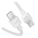 デジフォース Type-C to C Cable 充電ケーブル 1m 100W ホワイト ASND0072WH|スマートフォン・タブレット・携帯電話 スマートフ...