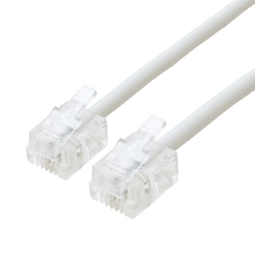 【20個セット】 MCO 電話用モジュラーコード 6極2芯 白 1m ASNDC-201/WHX20|家電 情報家電 電話機周辺機器 【20個セット】 MCO 電話用モジュラーコード 6極2芯 白 1m ASNDC-201/WHX20|家電 情報家電 電話機周辺機器