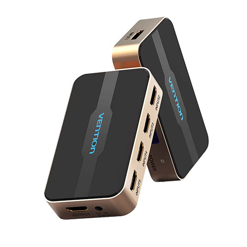 VENTION HDMI Switcher 5 In 1 Out Gold ASNAC-2441| Ϣ AV쥯