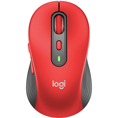 ロジクール logicool SIGNATURE M750 ワイヤレスマウス レッド ASNM750MRD|パソコン パソコン周辺機器 マウス