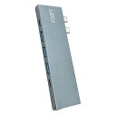 【6個セット】 Lazos 8in1TypeCハブ (For MacBook Pro/Air) ASNL-CH8-MX6|パソコン ネットワーク機器 ハブ(2)