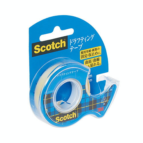 3M Scotch スコッチ ドラフティングテープ ディスペンサー付 ASN3M-D-12|文房具 オフィス用品 消耗品