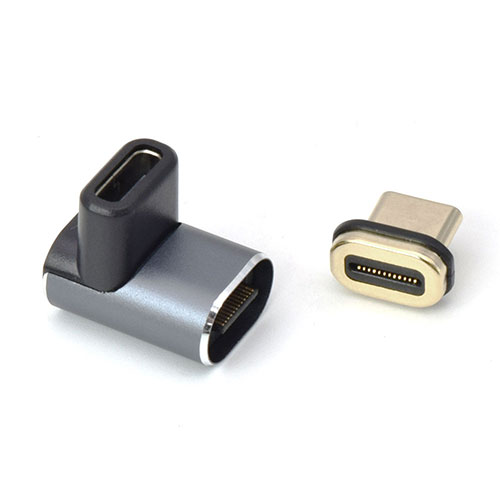 日本トラストテクノロジー JTT TYPE-Cマグネット変換コネクタ 垂直L型SLIM ASNTCTCMG-UD-SLIM|パソコン パソコン周辺機器 コネクタ