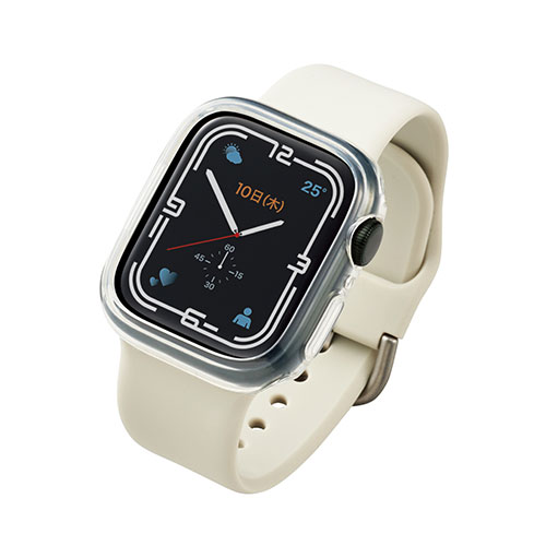 エレコム Apple Watch41mm用ソフトバンパー ASNAW-21BBPUCR|スマートフォン・タブレット・携帯電話 iPhone その他アクセサリー