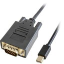 IOデータ IO DATA ゴッパ miniDisplayPort-VGA変換ケーブル 2m ブラック ASNGP-MDPV15K-20|スマートフォン・タブレット・携帯電話 iPad ケーブル