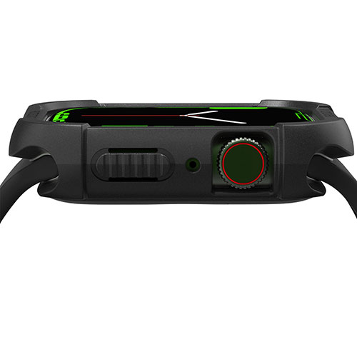 緑花堂ストアのararee FLEXIELD ソフトケースfor Apple Watch Series 7 45 ブラック Apple Watch用カバー ASNAR22415AW|スマートフォン・タブレット・携帯電話 iPhone その他アクセサリー｜アングル3