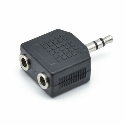 【10個セット】 日本トラストテクノロジー ステレオミニジャック 2分配コネクタ ASNJSC-024BKX10|家電 オーディオ関連 その他オーディオ機器