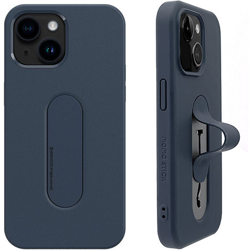 momo stick モモスティック Mag Grip フラットケース for iPhone 15 Plus ネイビー ASNMMS25316i15PL|スマートフォン・タブレット・携帯電話 iPhone iPhone15シリーズ ケース