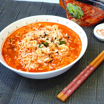 緑花堂ストア BSJ ラー飯旨辛キムチちゃんぽん味110g ASNRA-MESHI-110 画像3