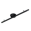 【4個セット】 YAZAWA 薄型シーリング直付けダクトレール1000mm ブラック ASNLRD1001BKX4|家電 照明器具 その他の照明器具