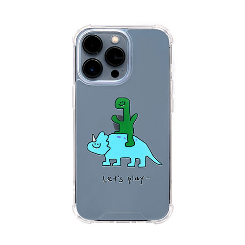 168cm ハイブリッドクリアケース for iPhone 13 Pro Let's play ASN168267i13P|スマートフォン・タブレット・携帯電話 iPhone アクセサリー