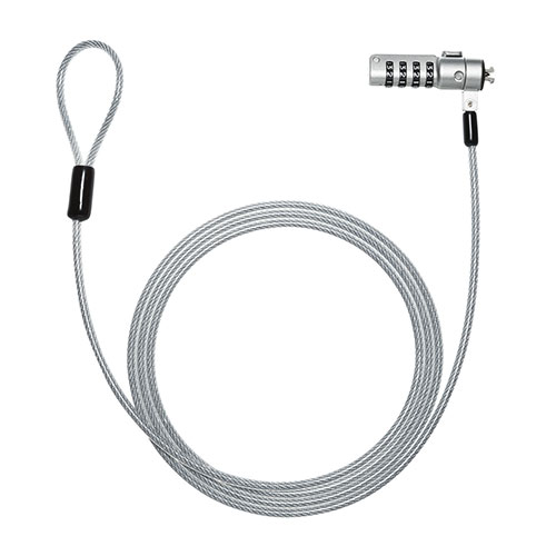 サンワサプライ スロット標準&nano対応セキュリティワイヤー(ダイヤル錠) ASNSL-92|雑貨・ホビー・イン..