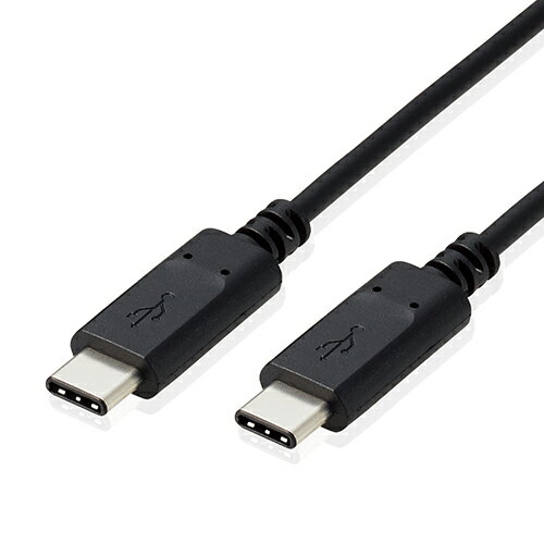 エレコム USBケーブル 2.0 タイプC USB-C PS5対応 PD対応 コントローラー充電 4m RoHS指令準拠(10物質) ブラック ASNGM-U2CCC40BK|雑貨・ホビー・インテリア ホビー ゲーム機アクセサリ【代引き決済不可】【日時指定不可】