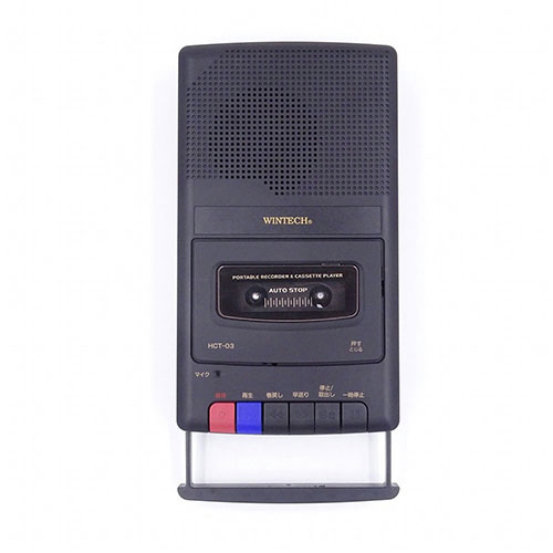 WINTECH ハンドル付きポータブルテープレコーダー ASNHCT-03|家電 情報家電 ICレコーダー