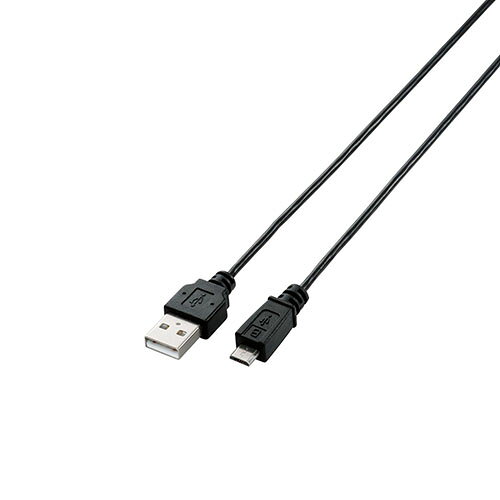 【5個セット】エレコム USB2.0ケーブル/A-microBタイプ/スリム/2m/ブラック ASNU2C...