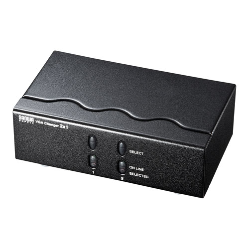 サンワサプライ ディスプレイ切替器(ミニD-sub(HD)15pin用)・2回路 ASNSW-EV2N2|パソコン オフィス機器 パソコン周辺機器 ケーブル