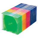 【5個セット(50枚×5)】 サンワサプライ Blu-ray・DVD・CDケース(スリムタイプ・50枚セット・5色ミックス) ASNFCD-PU50MXN2X5|パソコン パソコン周辺機器 メディアケース(2)