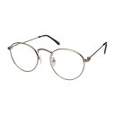 エニックス 老眼鏡に見えないクラシックなメガネ RESA リーディンググラス ボストンタイプ 【倍率2.5倍】 アンティークゴールド ASNser-704-25...