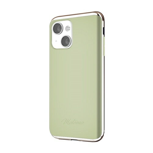 motomo INO LINE INFINITY CASE for iPhone 13 Chrome Gold Moss Green ASNMT21568i13GR スマートフォン タブレット 携帯電話 iPhone iPhone12 12 Proケース
