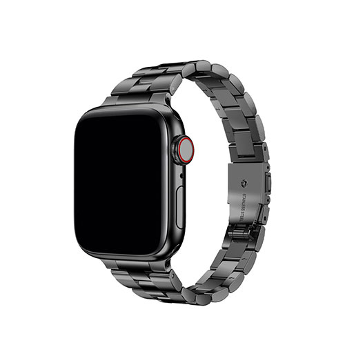 TF7 イージーアジャスト メタルバンド for Apple Watch 41/40/38mm ブラック ASNTF72738|スマートフォン・タブレット・携帯電話 iPhone Apple Watch用アクセサリ