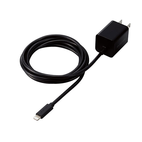 エレコム USB Power Delivery 20W AC充電器(Lightningケーブル一体型) ASNMPA-ACLP05BK|スマートフォン・タブレット・携帯電話 スマートフォン 充電器 エレコム USB Power Delivery 20W AC充電器(Lightningケーブル一体型) ASNMPA-ACLP05BK|スマートフォン・タブレット・携帯電話 スマートフォン 充電器