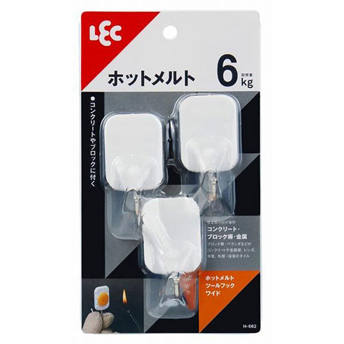 レック ホットメルトツールフックワイド ASNH-662|雑貨・ホビー・インテリア 雑貨 整理用品・オフィス..