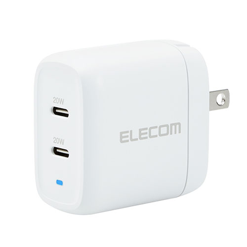 エレコム USB Power DeliveryAC充電器(40W C×2) ASNMPA-ACCP25WH|家電 生活家電 充電池・充電器 エレコム USB Power DeliveryAC充電器(40W C×2) ASNMPA-ACCP25WH|家電 生活家電 充電池・充電器