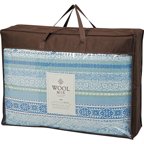 ウールミックス ウール混掛ふとん ブルー ASNL9045575|雑貨・寝具・インテリア 雑貨品