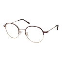 エニックス 老眼鏡に見えないクラシックなメガネ RESA リーディンググラス ボストンタイプ 【倍率2.5倍】 マットブラウン×ゴールド ASNser-703-...