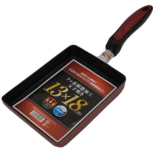 ノーブランド ふっ素樹脂加工玉子焼き13×18cm ガス火専用 ASNMMT98996|雑貨・ホビー・インテリア キッ..