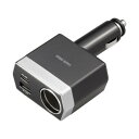 サンワサプライ ソケット付き車載充電器(USB PD20W Type-C+USB A) ASNCAR-CHR81CPD|パソコン パソコン周辺機器 その他パソコン用品