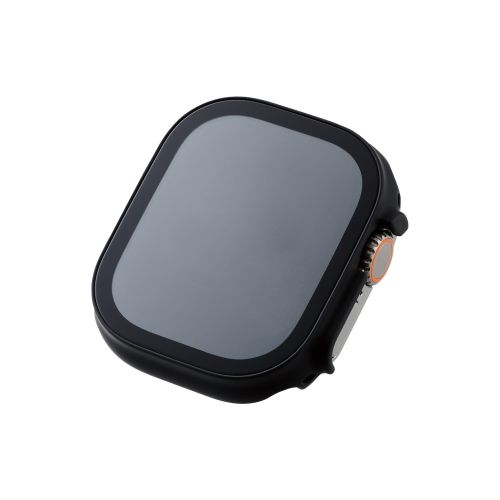エレコム Apple Watch 49mm用フルカバーケース プレミアムゴリラガラス 高透明 ASNAW-22CFCGOBK|スマートフォン・タブレット・携帯電話 iPhone Apple Watch用アクセサリ