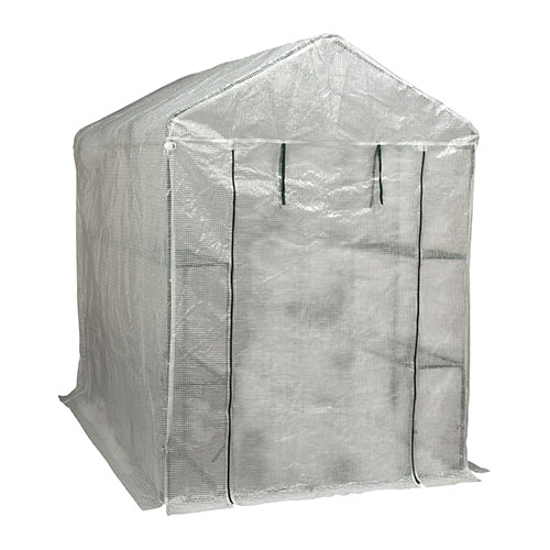 谷村実業 園芸用菜園ハウス2 サイズL(大) 工具不要の簡易ビニールハウス 幅143×奥行216×高さ195cm ASNT..