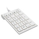 ナカバヤシ USB有線テンキーボード ホワイト ASNTNK-SU238W|パソコン パソコン周辺機器 キーボード(2)