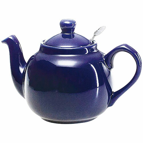 ロンドンポタリー ファームハウス ティーポット 2cup コバルトブルー (容量約600ml ティーストレーナー..