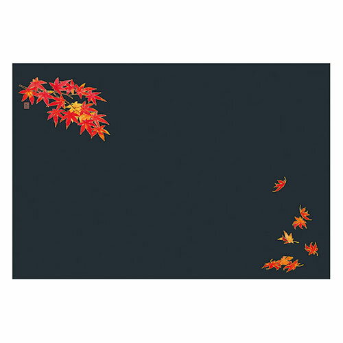 ヤマコー 用美 業務用 尺3抗菌四季彩まっと 幽玄の華 赤もみじ (50枚入) ASNyamaco66771|雑貨・ホビー・インテリア キッチン雑貨 食器・カトラリー(3)