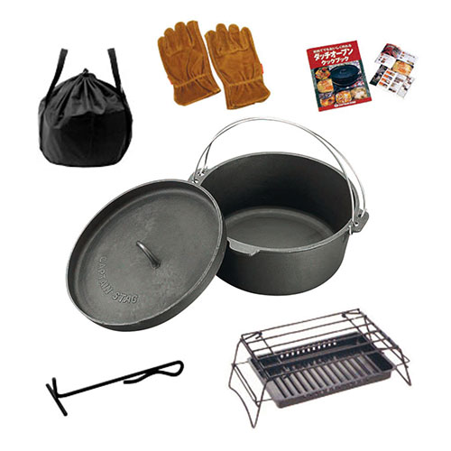キャプテンスタッグ ダッチオーブンビギナーセット 25cm ASNM-5541|雑貨・ホビー・インテリア 雑貨 ア..