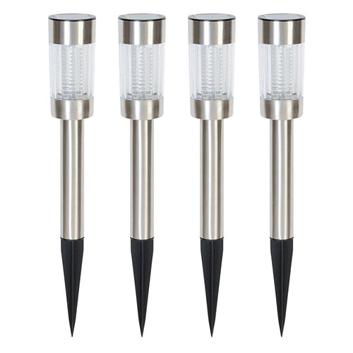 ソーラー式ガーデンライト4本セット ASNK60709217|防災用品 ライト・ラジオ・電池 ライト